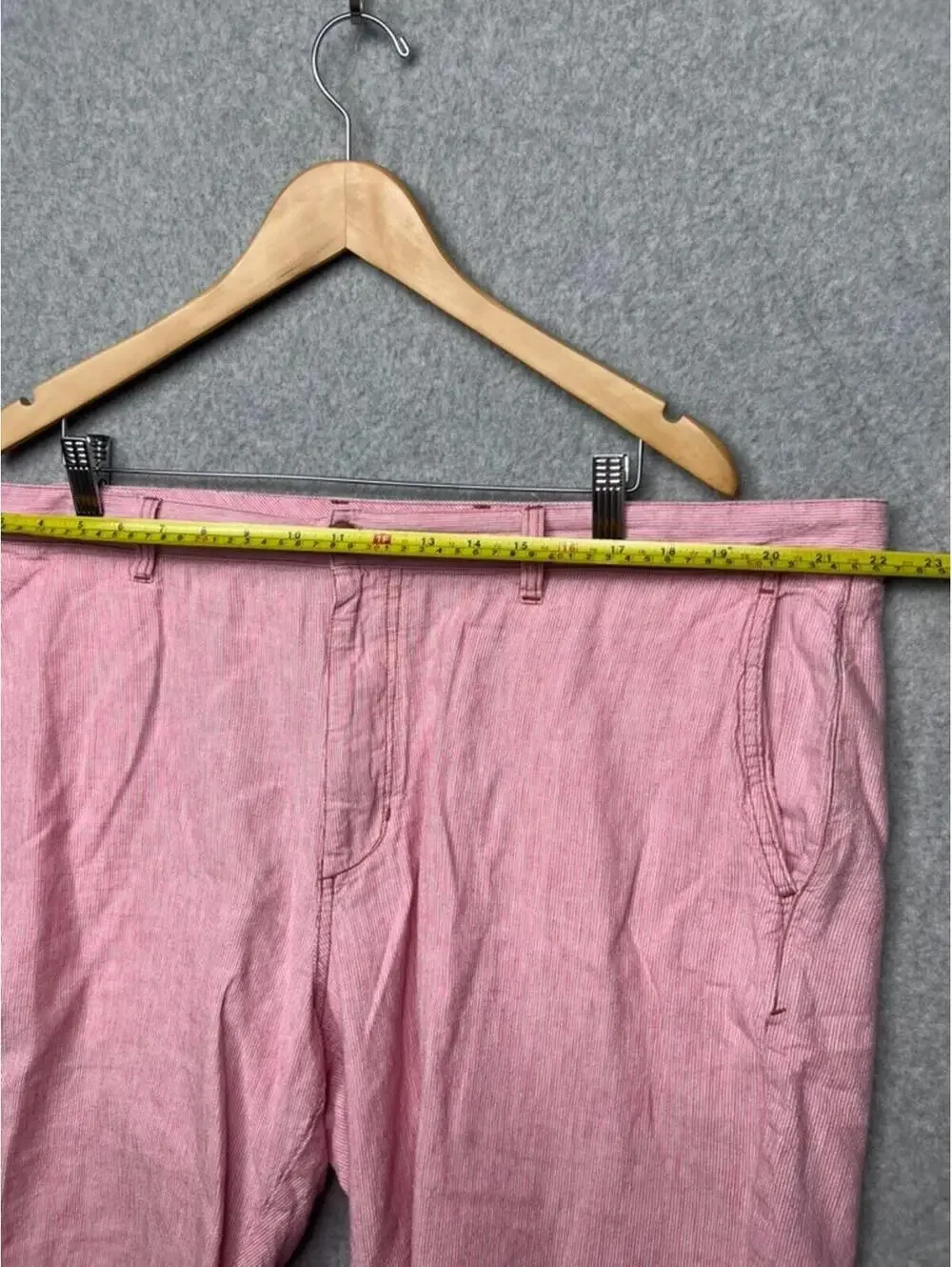 Tommy Bahama Shorts 42 Pink Stripe Linen Blend Quiet Luxury Old Money Coastal